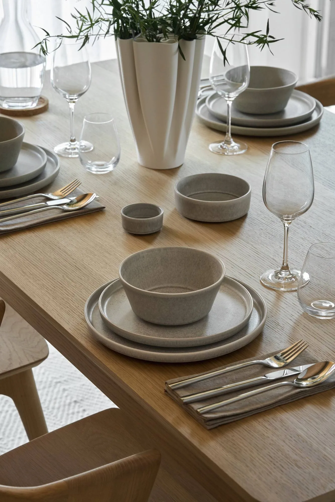 Piatto piano Clay, Beige, Ø26 cm Scandi Living