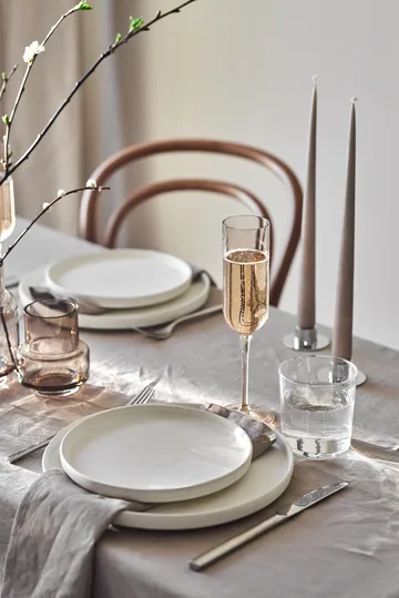 Piatto piano Sandsbro - Bianco sporco, Ø26 cm - Scandi Living