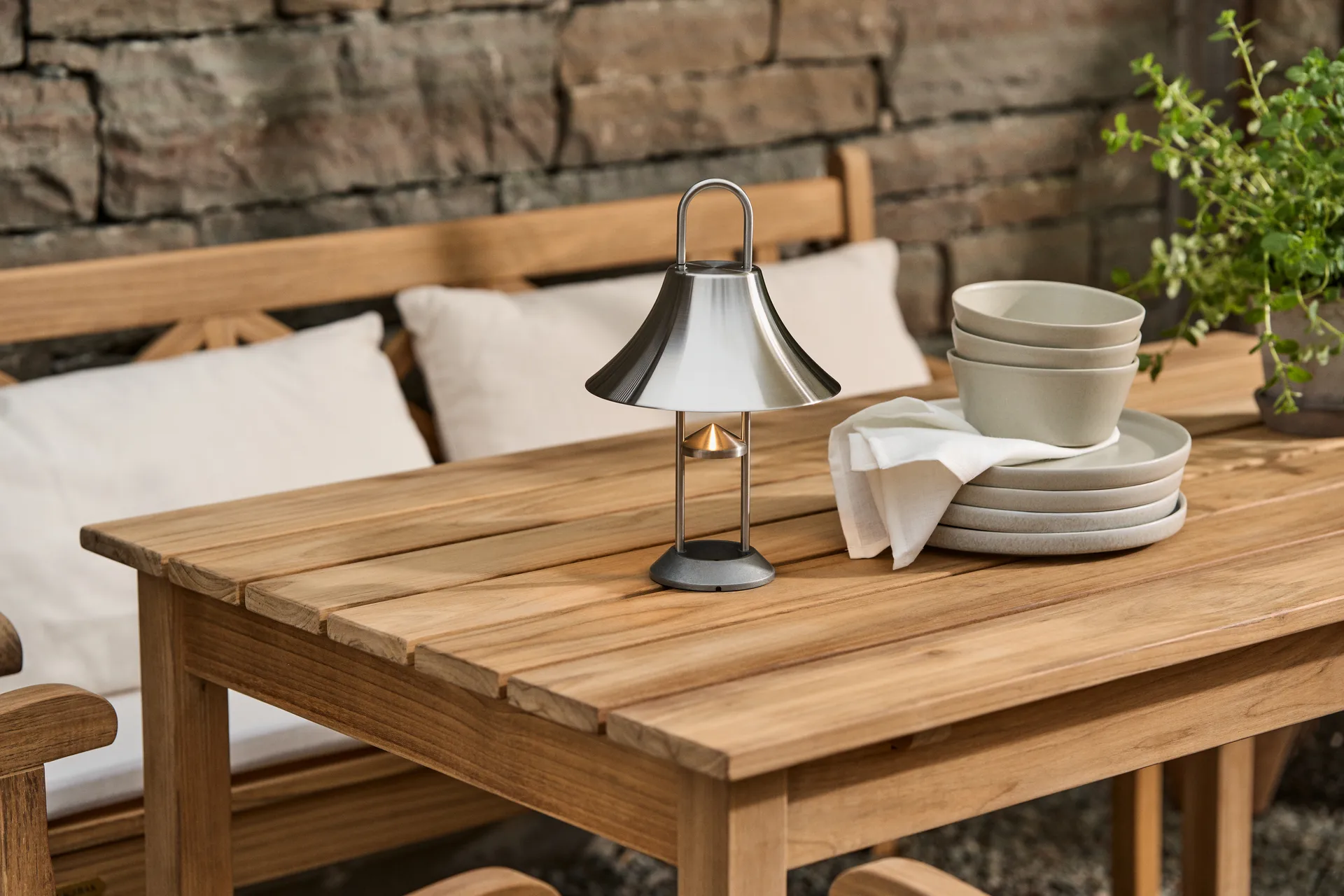 Piatto piano Sandsbro, Grigio chiaro, Ø26 cm Scandi Living