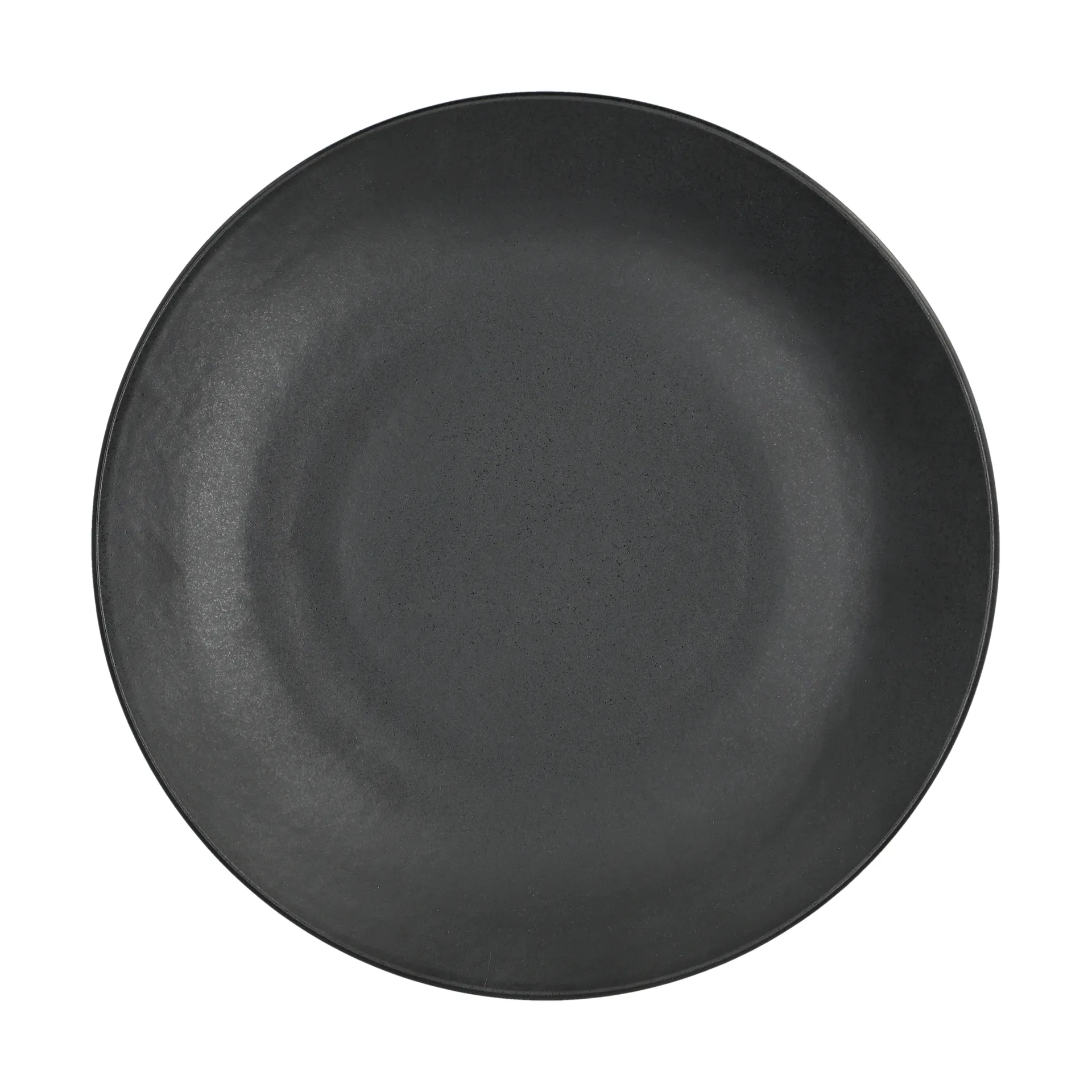 Piatto piano Terra, Nero in gres, Ø26,5 cm Scandi Living