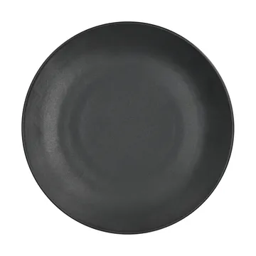 Piatto piano Terra - Nero in gres, Ø26,5 cm - Scandi Living