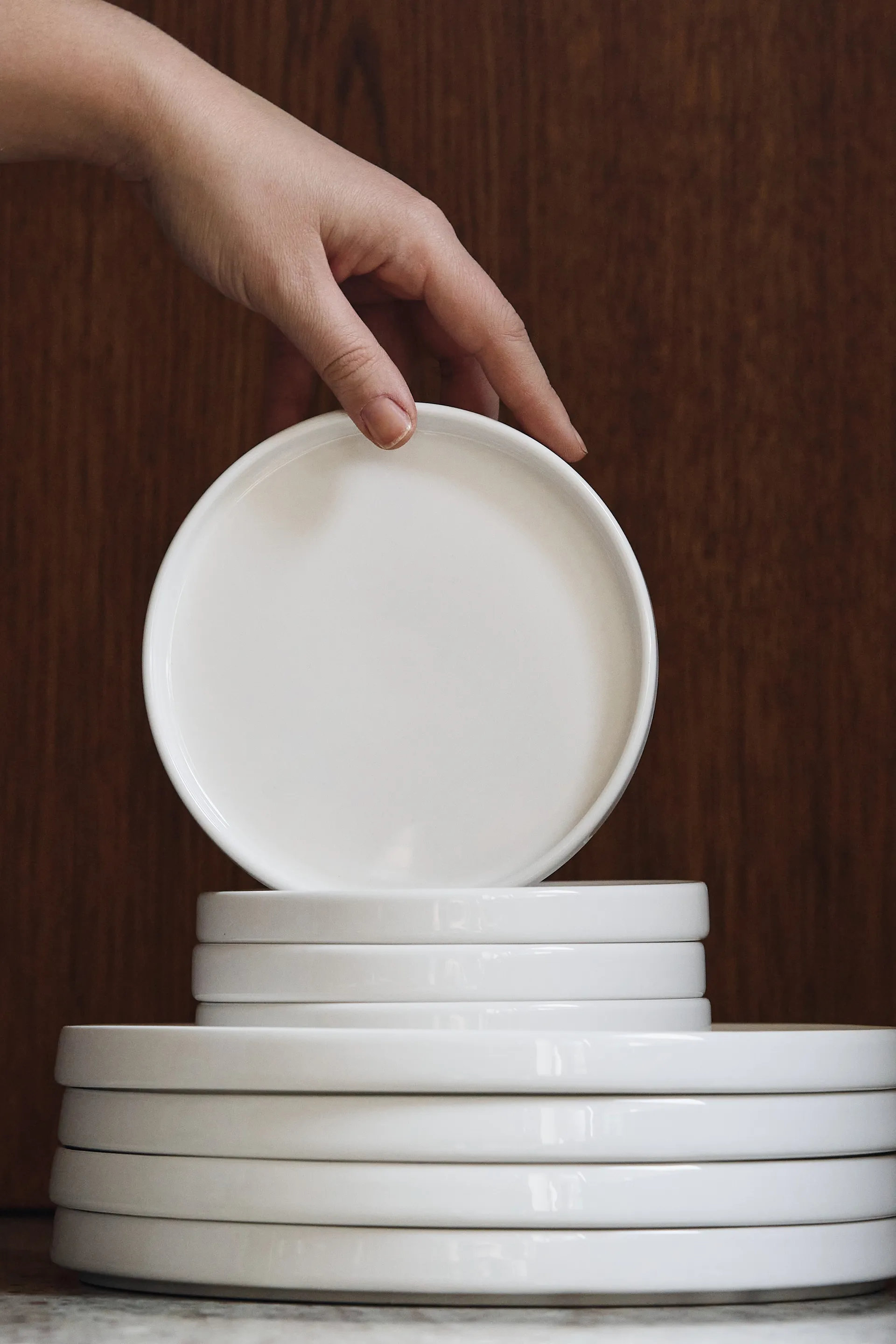 Piatto Taper 26 cm, Bianco Scandi Living