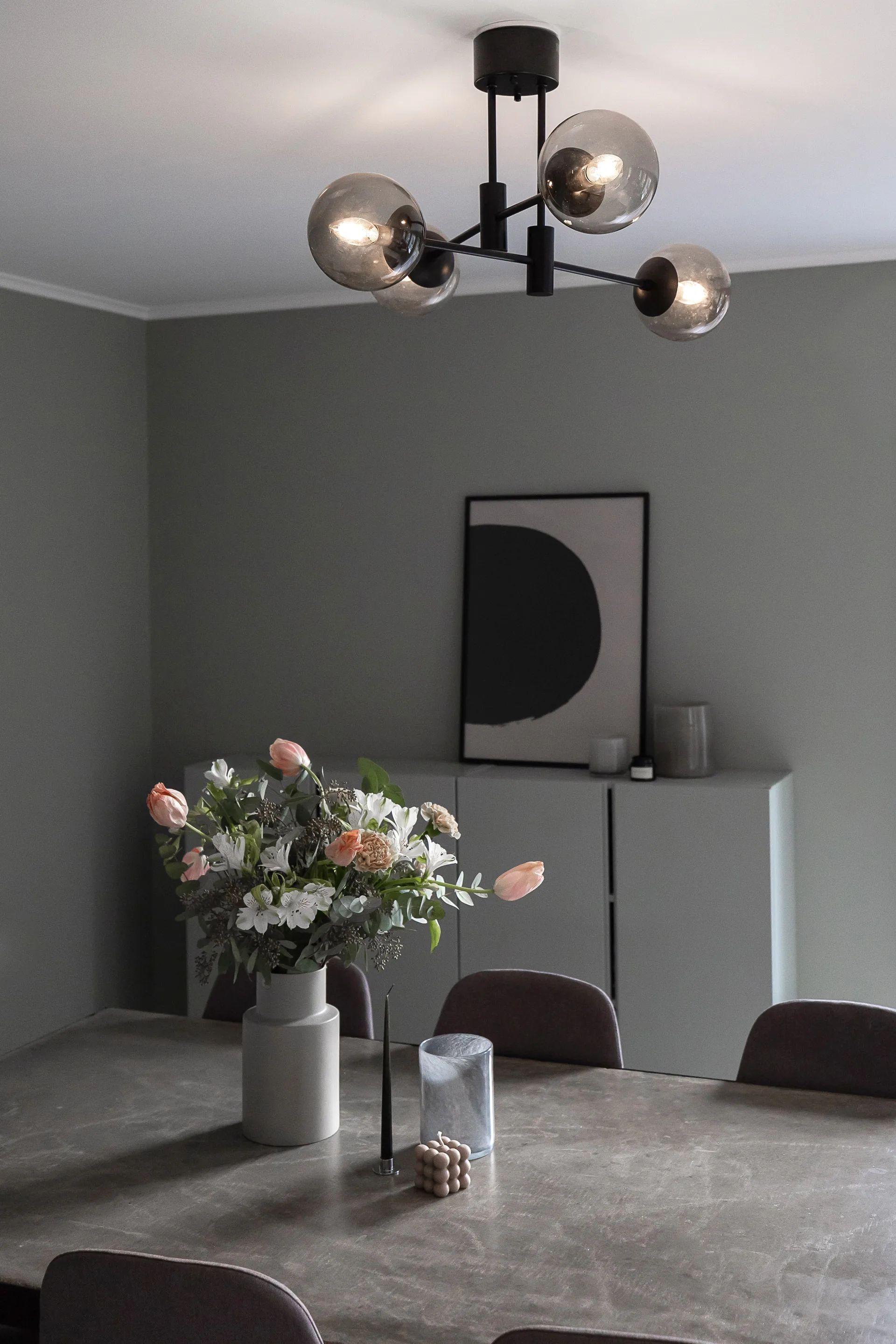Plafoniera Solar 73 cm, Smokey grey Scandi Living