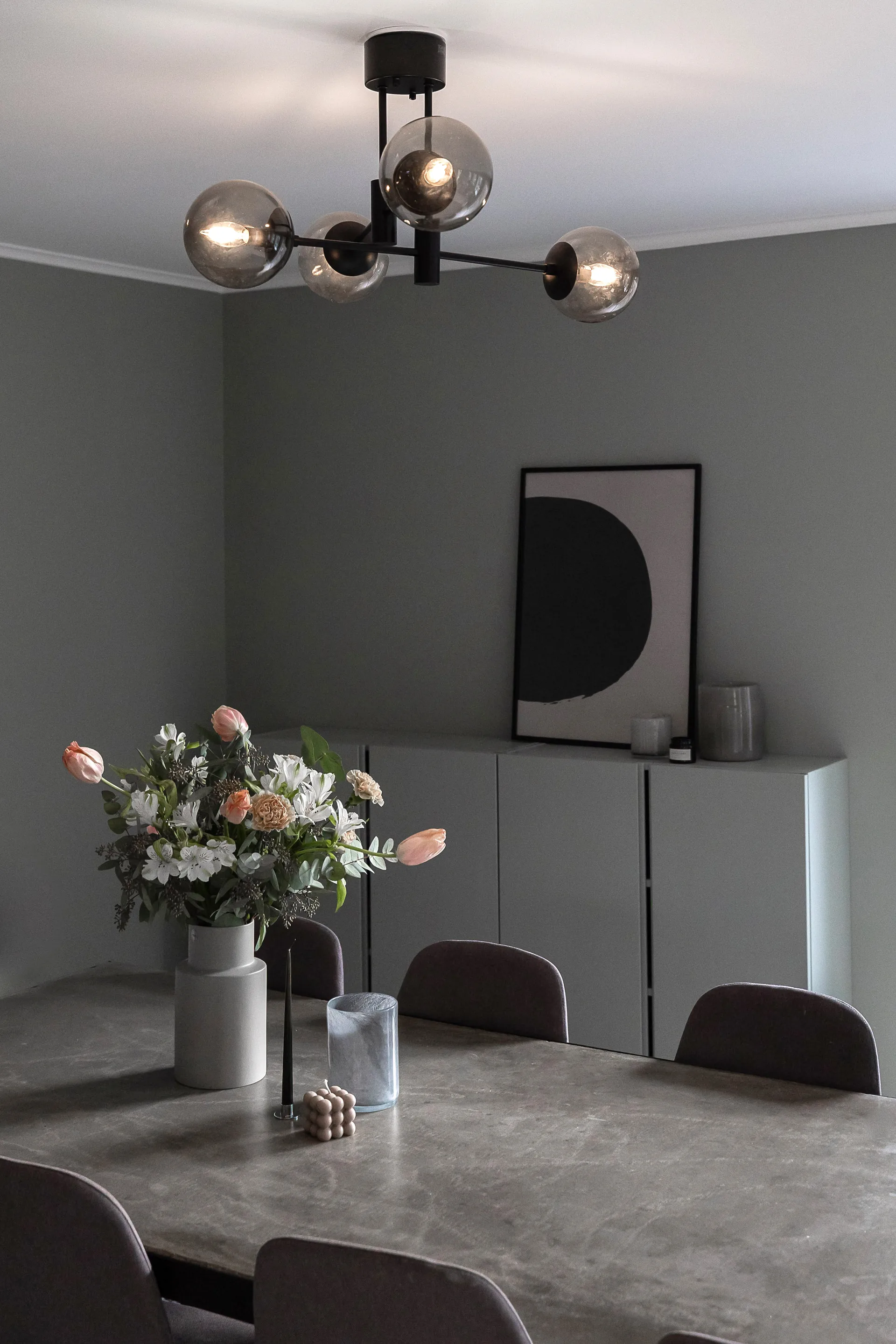 Plafoniera Solar 73 cm, Smokey grey Scandi Living