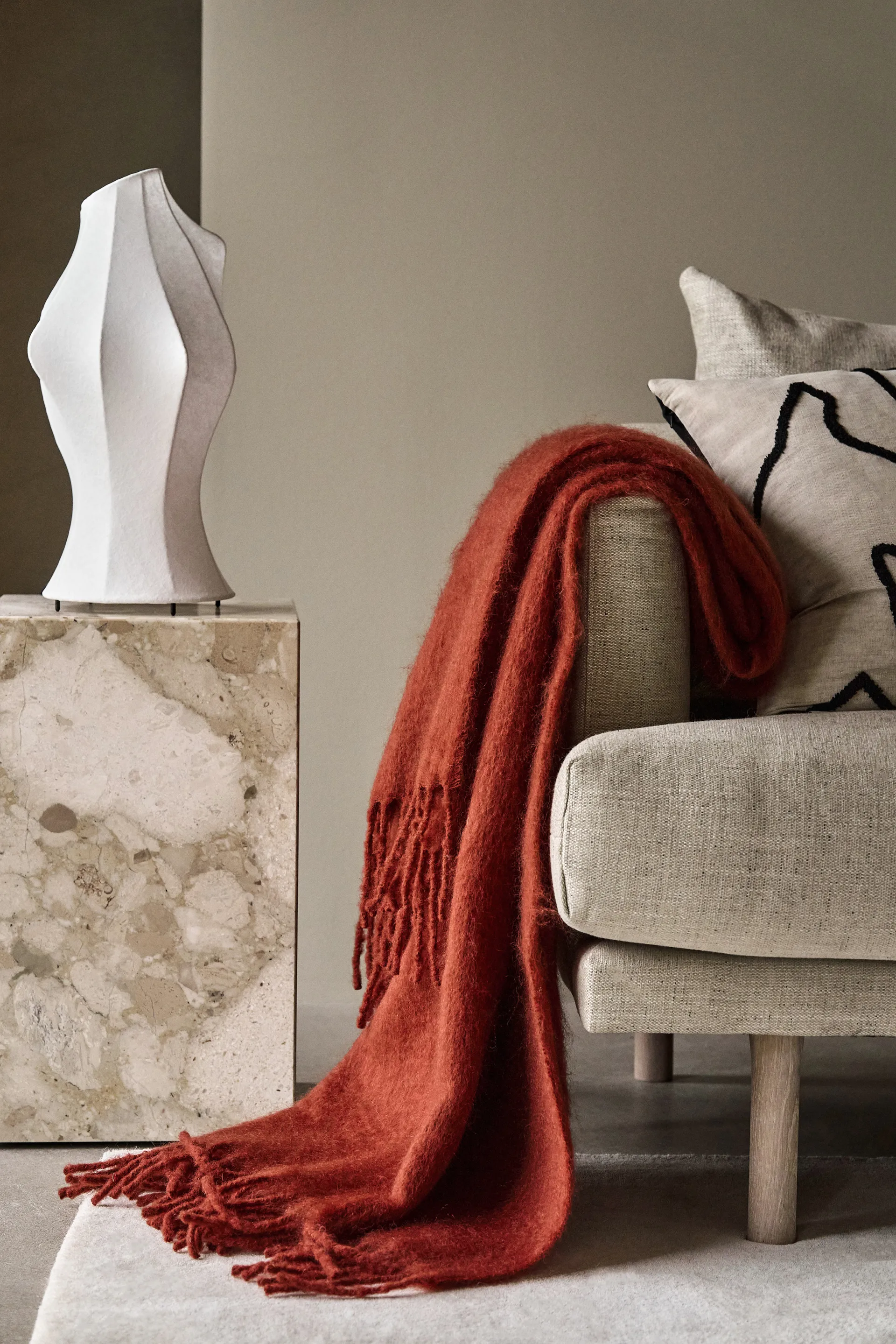 Plaid Dune mohair 130x170 cm, Sienna Scandi Living