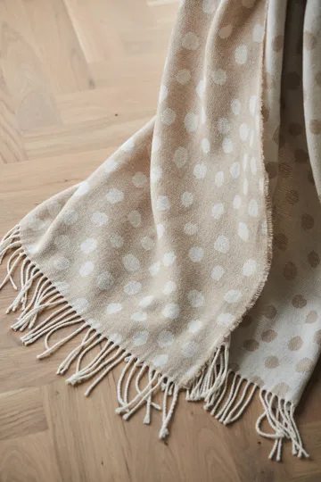 Plaid in cotone Droplets 130x185 cm - Beige - Scandi Living