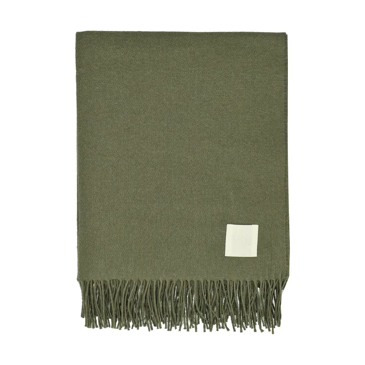 Plaid in cotone Loom 125x170 cm - Khaki - Scandi Living