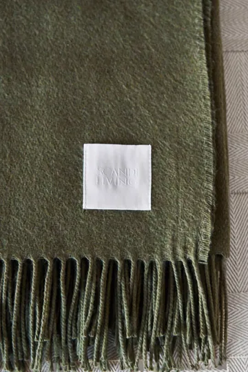 Plaid in cotone Loom 125x170 cm - Khaki - Scandi Living