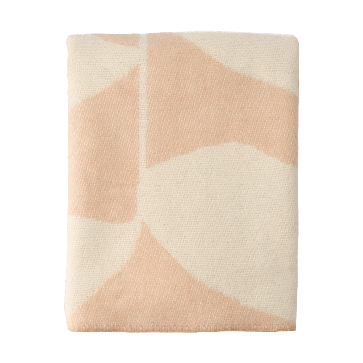Plaid in lana Leaf 130x180 cm - Pesca - Scandi Living