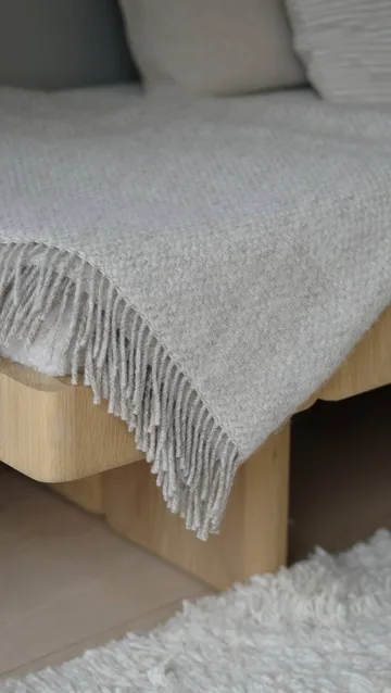Plaid in lana Sandstone 130x180 cm - beige - Scandi Living