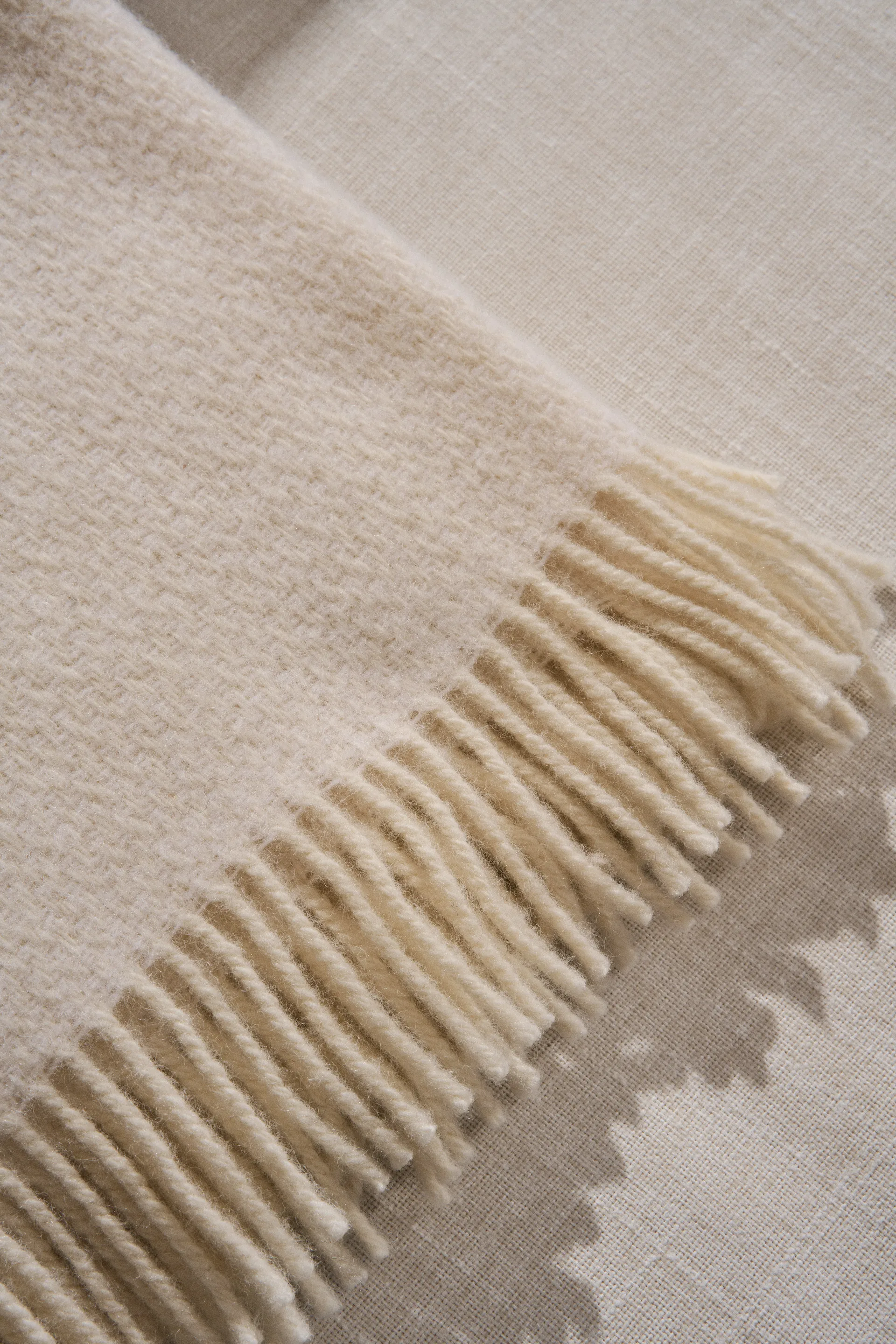 Plaid in lana Sandstone 130x180 cm, Crema Scandi Living