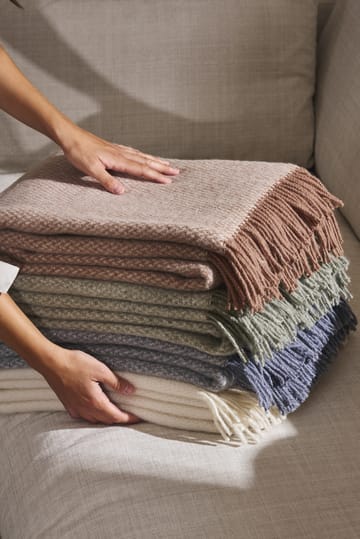 Plaid in lana Sandstone 130x180 cm - Crema - Scandi Living