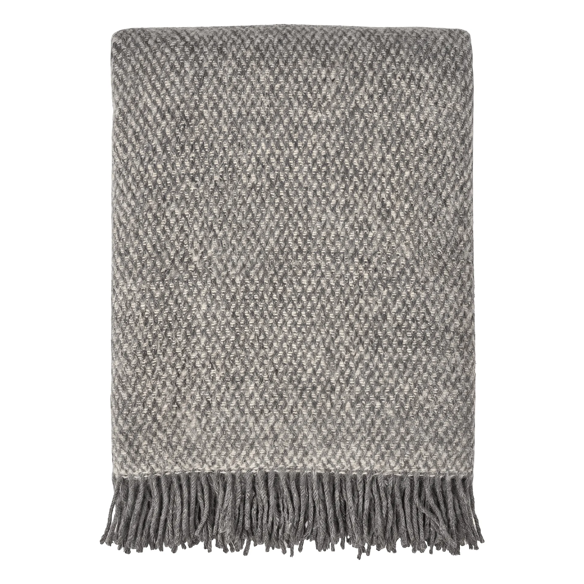 Plaid in lana Sandstone 130x180 cm, grigio Scandi Living