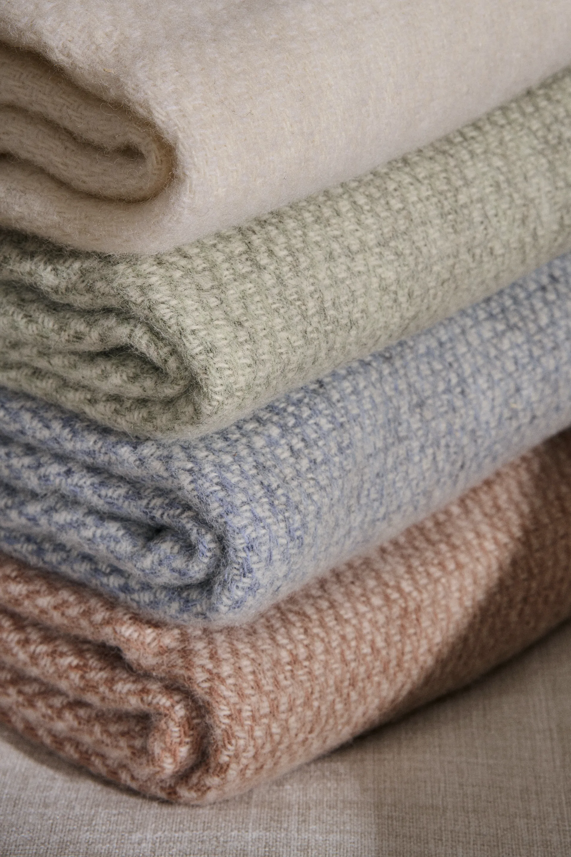 Plaid in lana Sandstone 130x180 cm, grigio Scandi Living