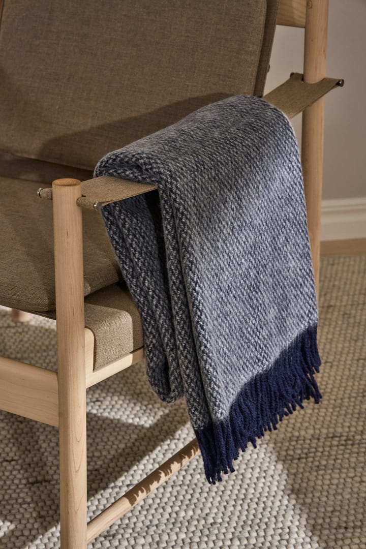 Plaid in lana Sandstone 130x180 cm, Indigo blu Scandi Living