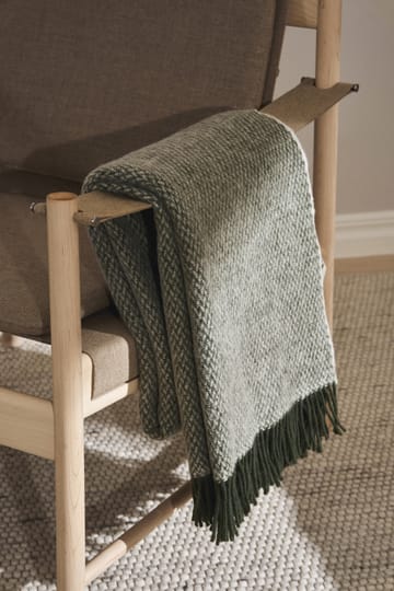Plaid in lana Sandstone 130x180 cm - Khaki verde - Scandi Living