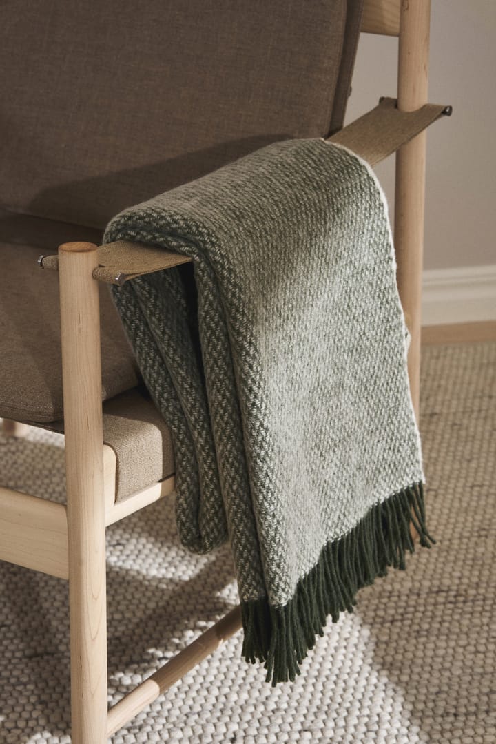 Plaid in lana Sandstone 130x180 cm, Khaki verde Scandi Living