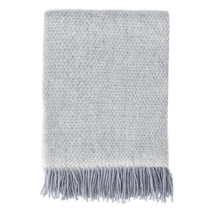 Plaid in lana Sandstone 130x180 cm - Melange blu colomba - Scandi Living
