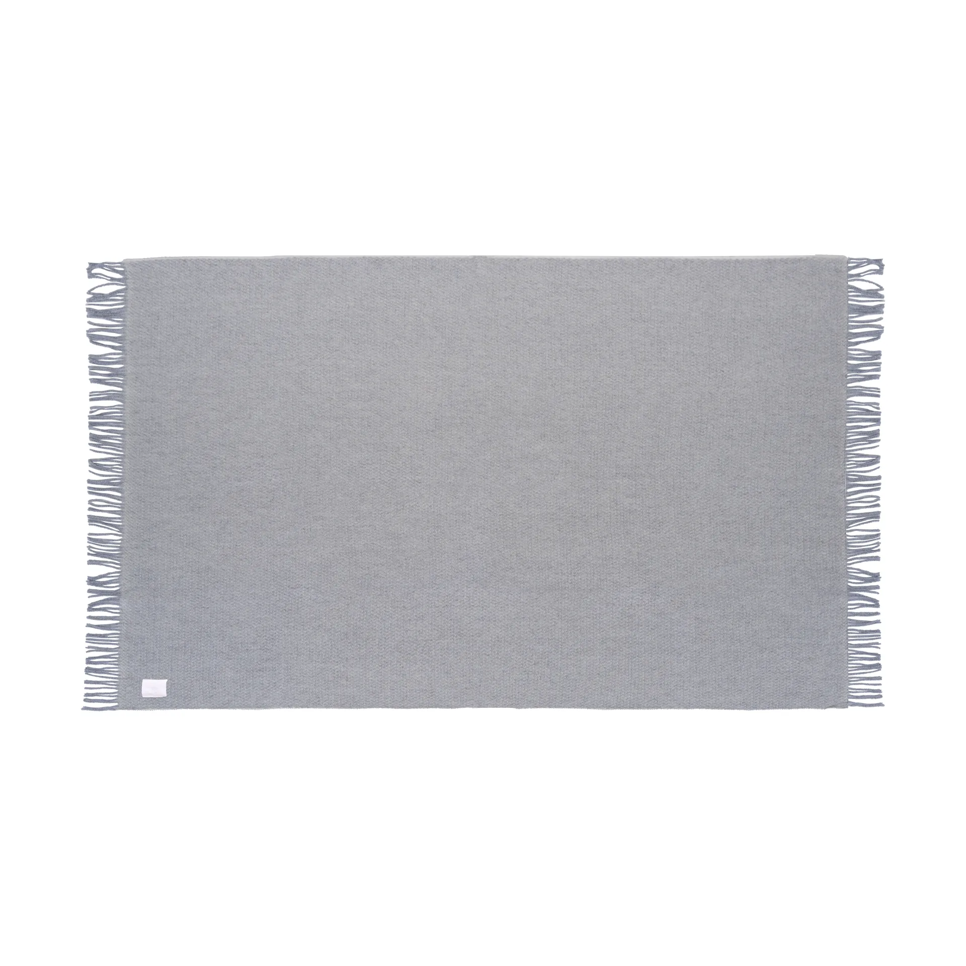 Plaid in lana Sandstone 130x180 cm, Melange blu colomba Scandi Living