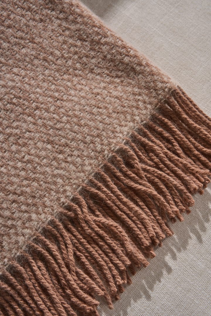 Plaid in lana Sandstone 130x180 cm, Mocca Scandi Living