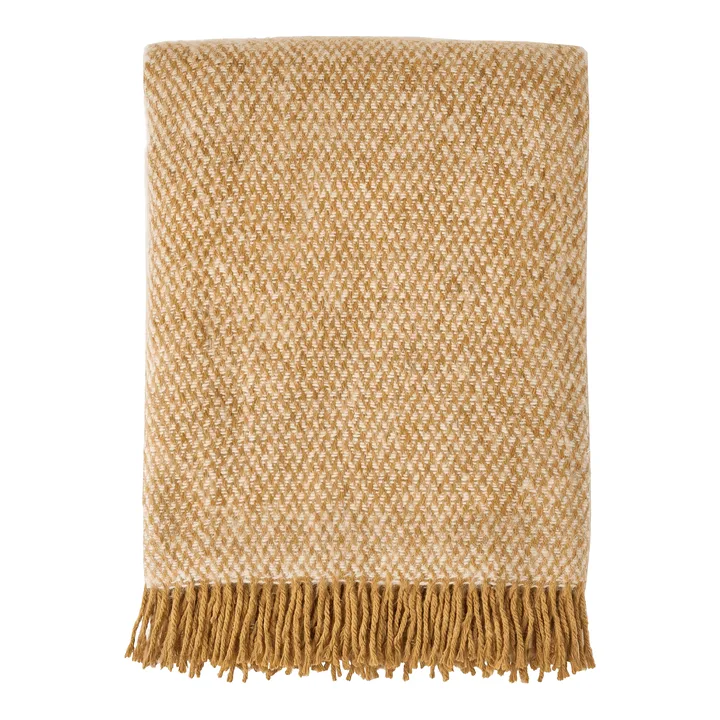 Plaid in lana Sandstone 130x180 cm - Mustard - Scandi Living