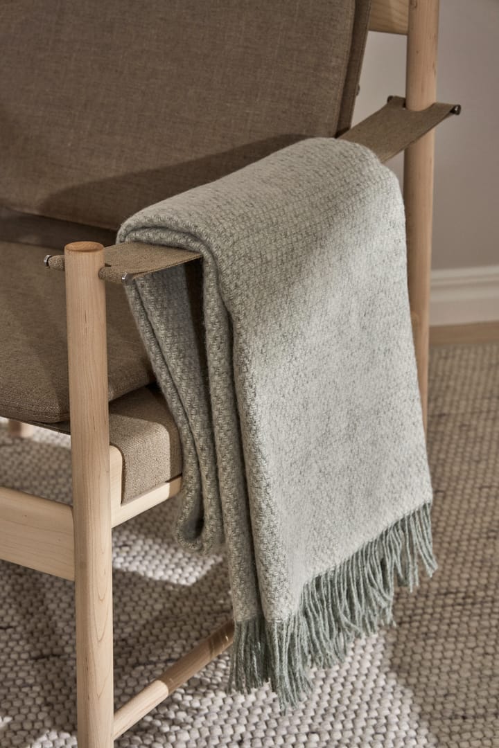 Plaid in lana Sandstone 130x180 cm, Sage Melange Scandi Living