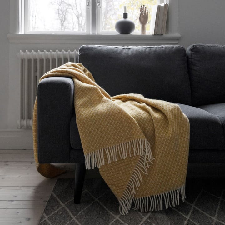 Plaid in lana Wicker - mustard - Scandi Living