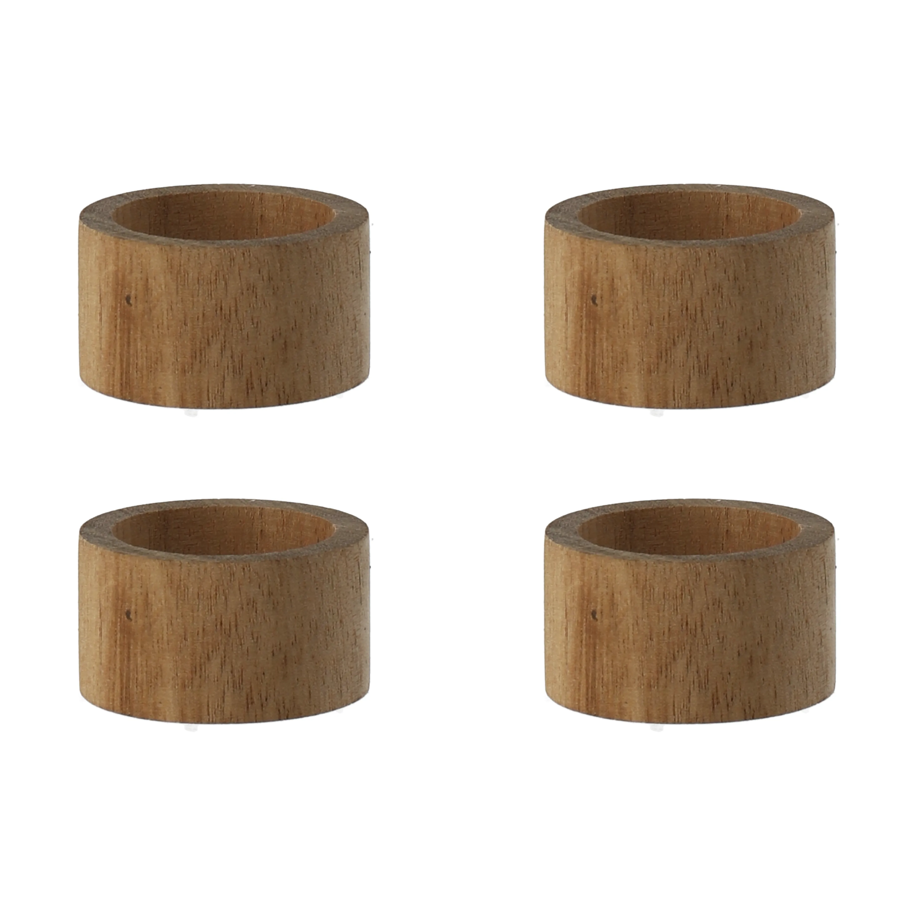 Set 50 Portatovaglioli In Legno Naturale - Ideali Per Feste E Cerimonie