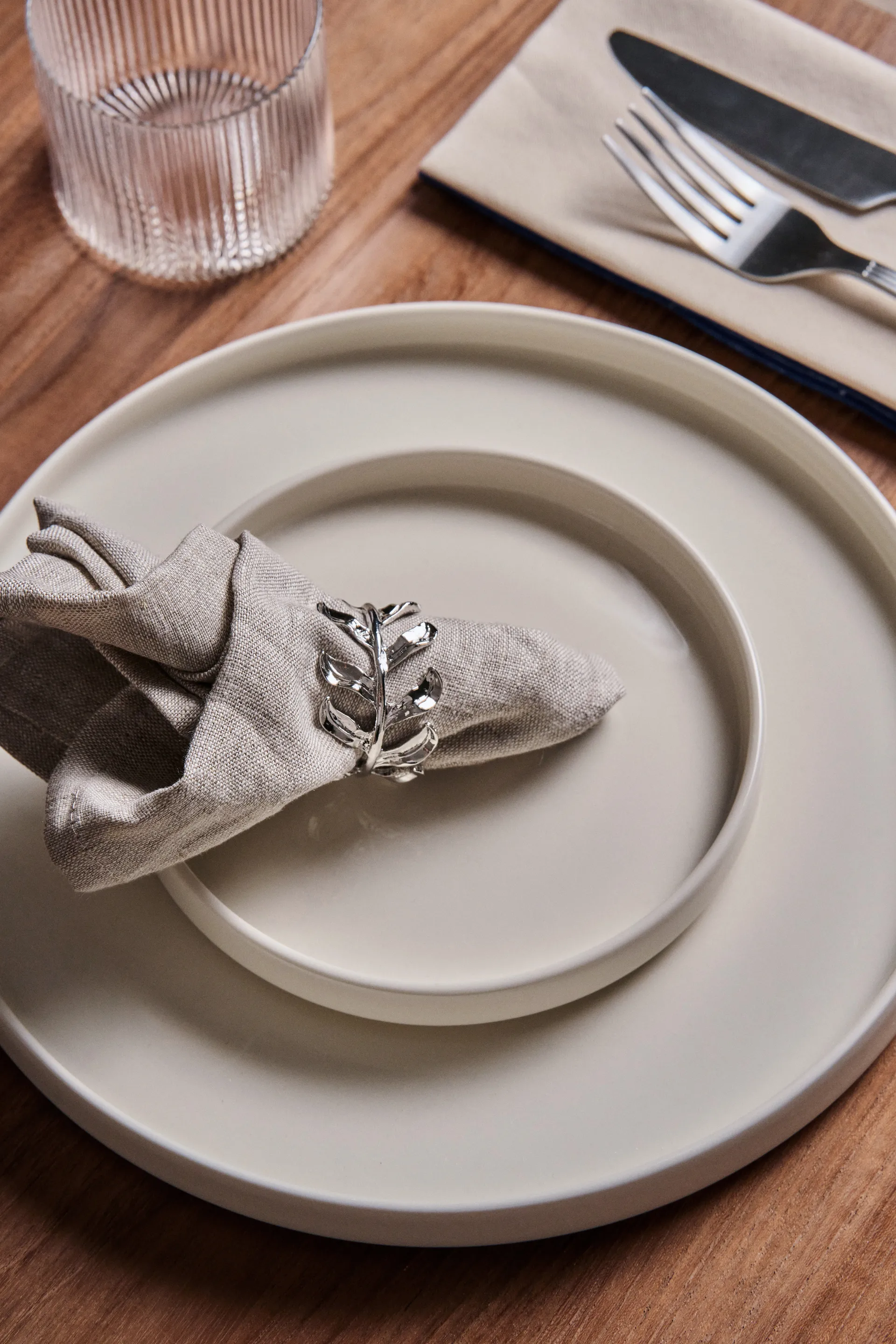 Portatovaglioli Vine confezione da 4 Ø4,7 cm, Lega di zinco Scandi Living