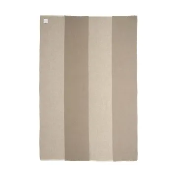 Row plaid in lana a righe - Beige, 120x185 cm - Scandi Living
