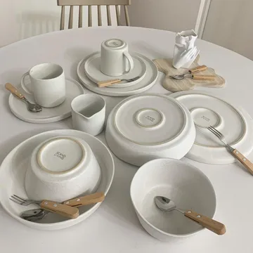 Sandsbro ciotola bianco sporco, Ø15 cm, set da 8 - Scandi Living