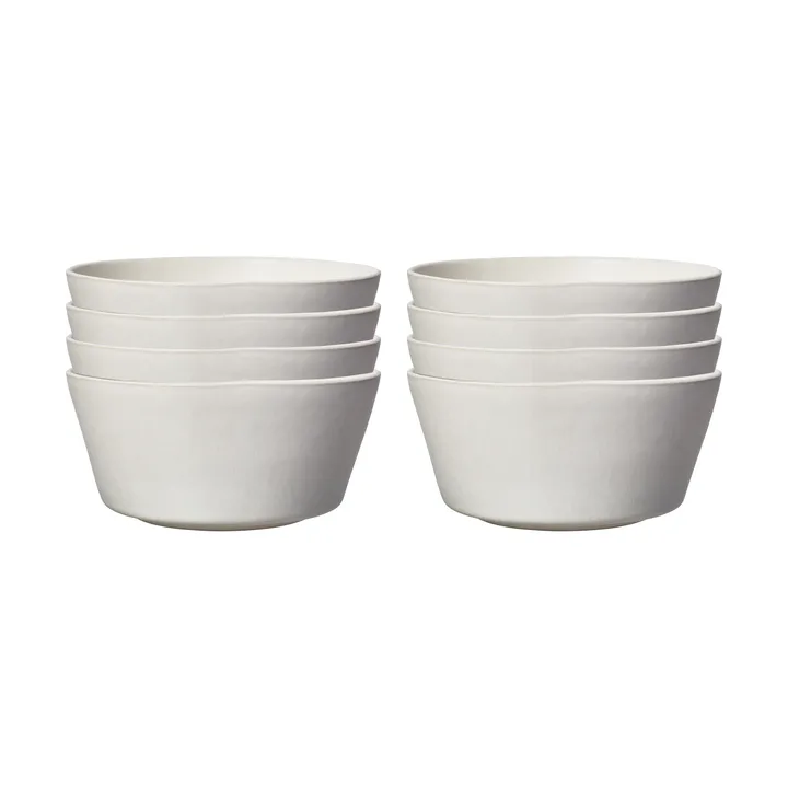Sandsbro ciotola bianco sporco, Ø15 cm, set da 8 - Scandi Living