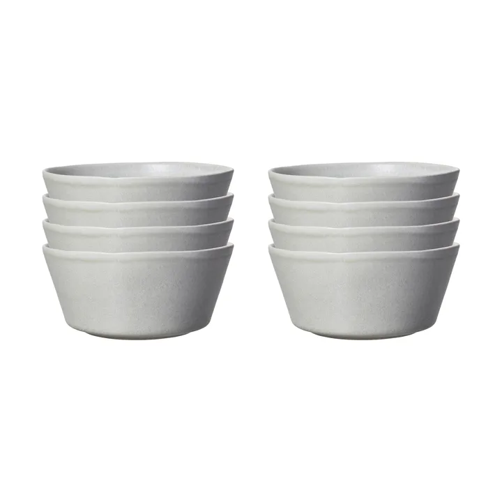 Sandsbro ciotola grigio chiaro, Ø15 cm, set da 8 - Scandi Living
