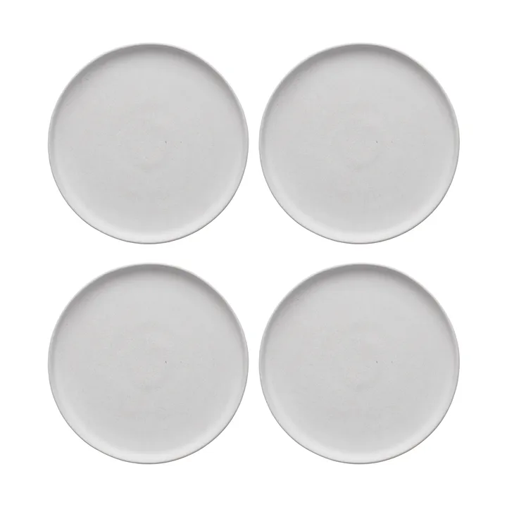 Sandsbro piattino bianco sporco, Ø20 cm, set da 4 - Scandi Living