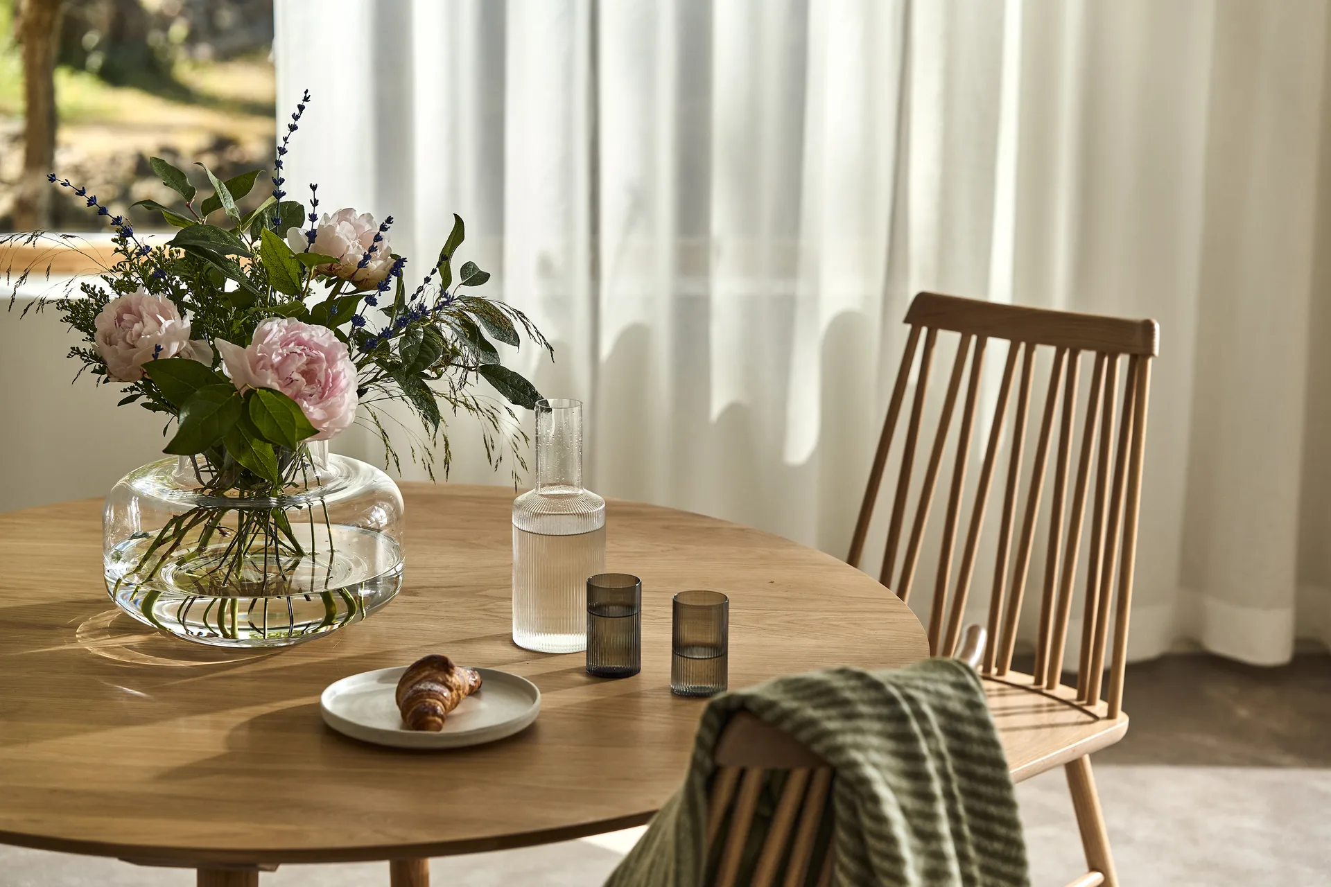 Sandsbro piattino bianco sporco, Ø20 cm, set da 4 Scandi Living