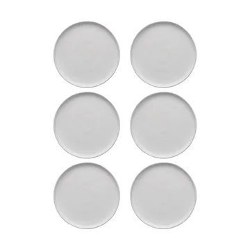 Sandsbro piattino bianco sporco, Ø20 cm, set da 6 - Scandi Living