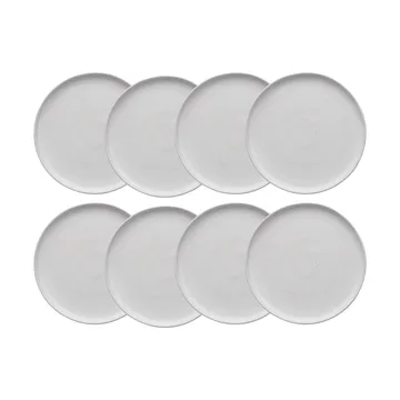 Sandsbro piattino bianco sporco, Ø20 cm, set da 8 - Scandi Living
