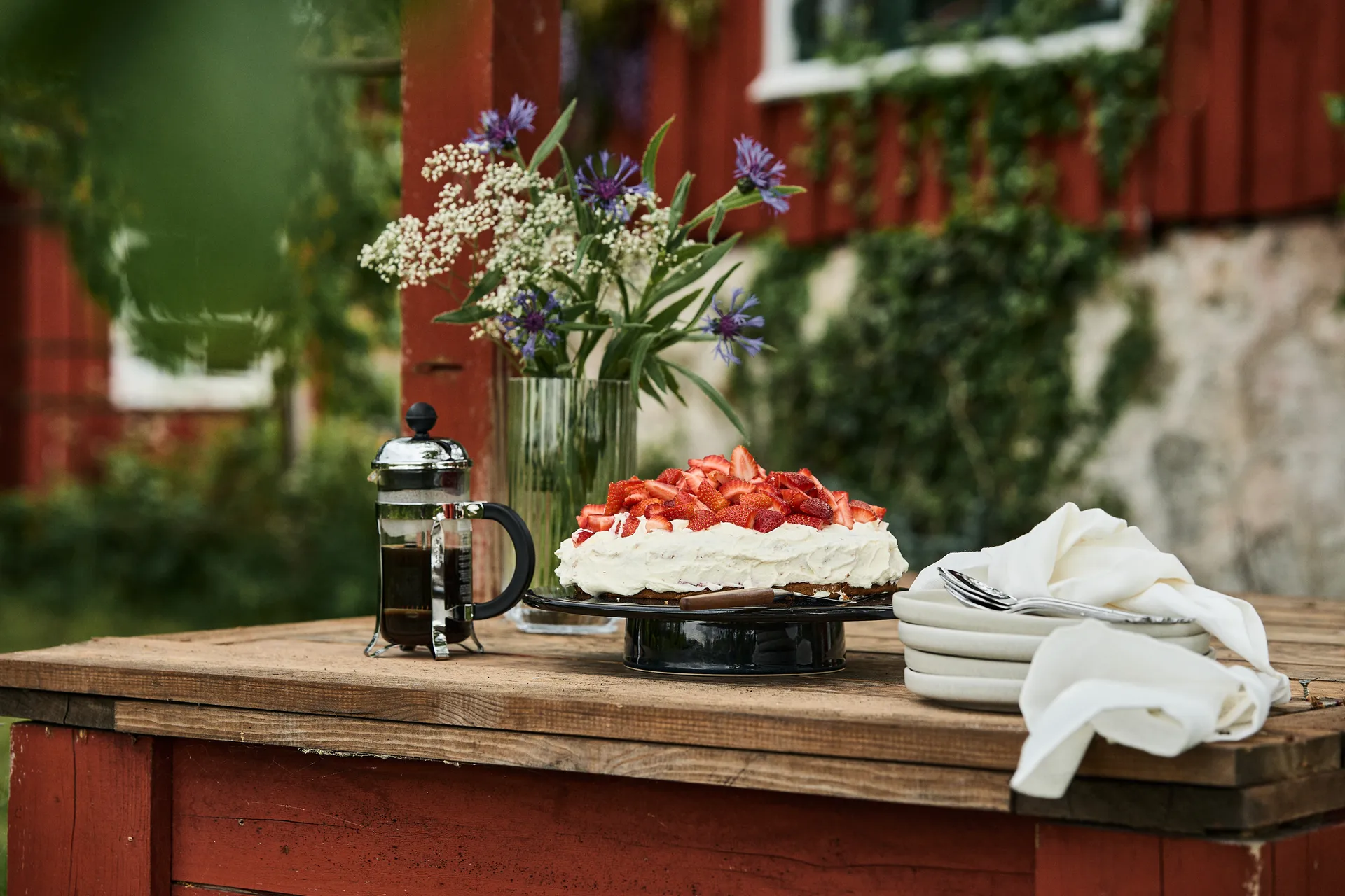 Sandsbro piattino grigio chiaro, Ø20 cm, set da 4 Scandi Living