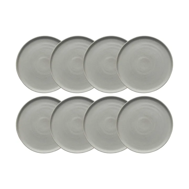 Sandsbro piattino grigio chiaro, Ø20 cm, set da 8 - Scandi Living