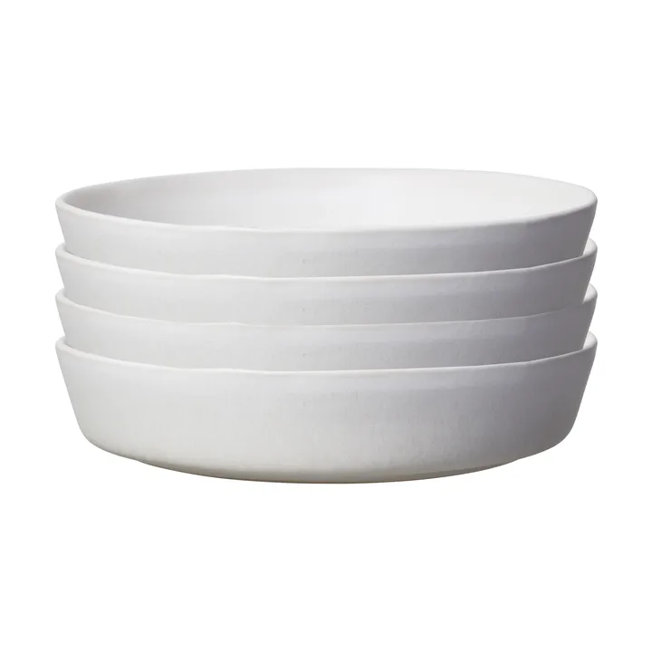 Sandsbro piatto pasta bianco sporco, Ø23 cm, set da 4 - Scandi Living