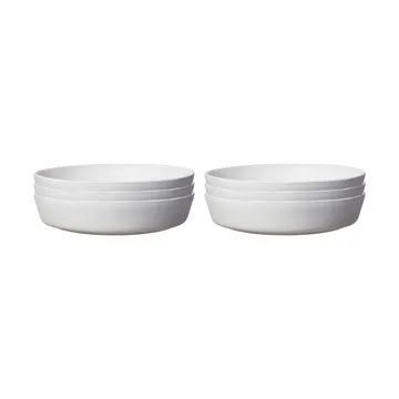 Sandsbro piatto pasta bianco sporco, Ø23 cm, set da 6 - Scandi Living