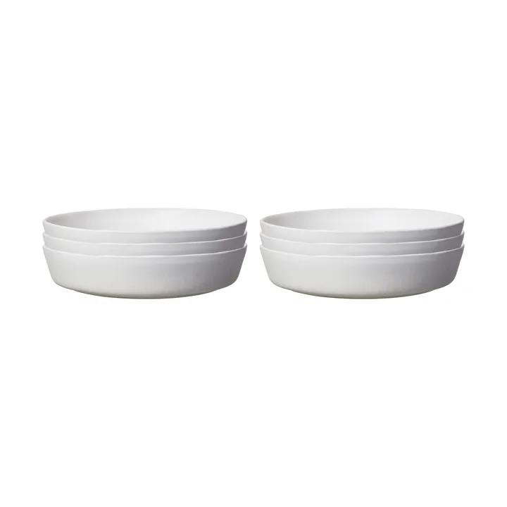 Sandsbro piatto pasta bianco sporco, Ø23 cm, set da 6 - Scandi Living