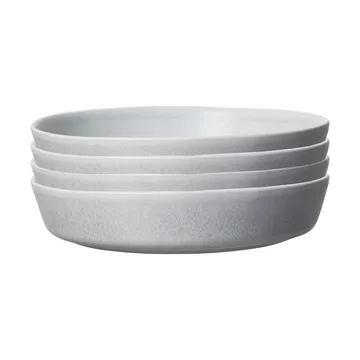 Sandsbro piatto pasta grigio chiaro, Ø23 cm, set da 4 - Scandi Living