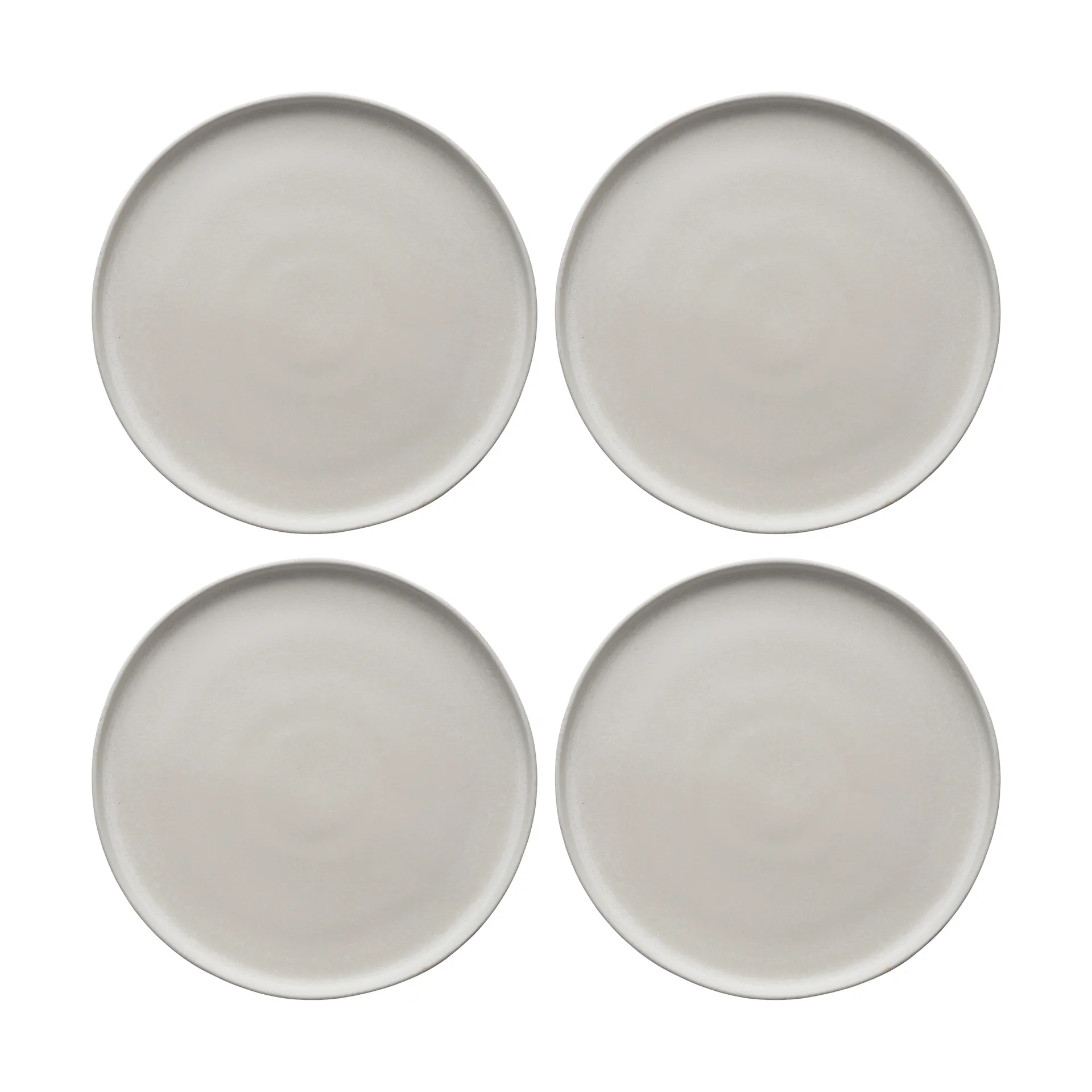 Sandsbro piatto piano bianco sporco, Ø26 cm, set da 4,  Scandi Living