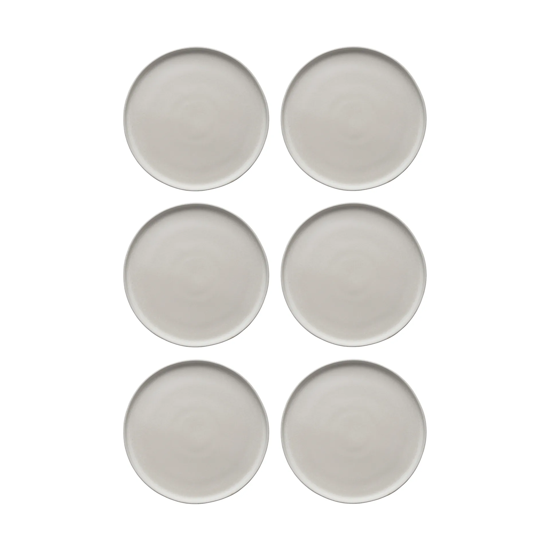Sandsbro piatto piano bianco sporco, Ø26 cm, set da 6,  Scandi Living