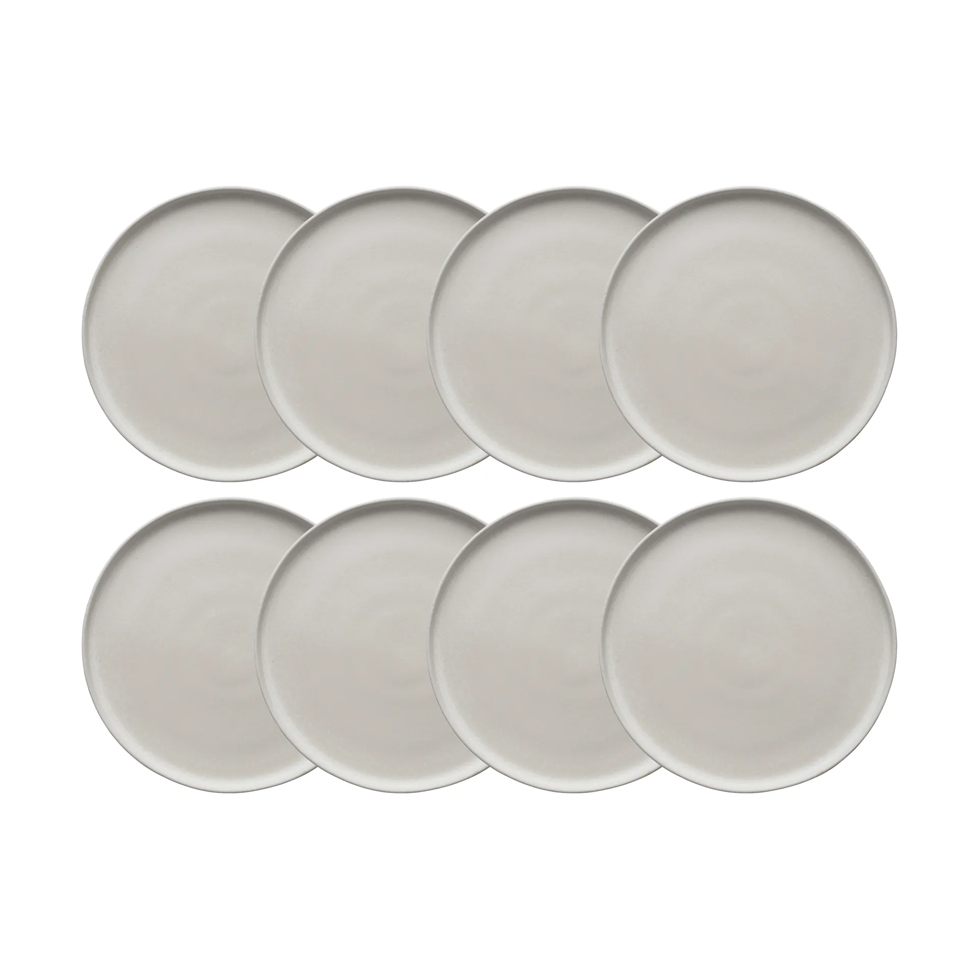 Sandsbro piatto piano bianco sporco, Ø26 cm, set da 8,  Scandi Living