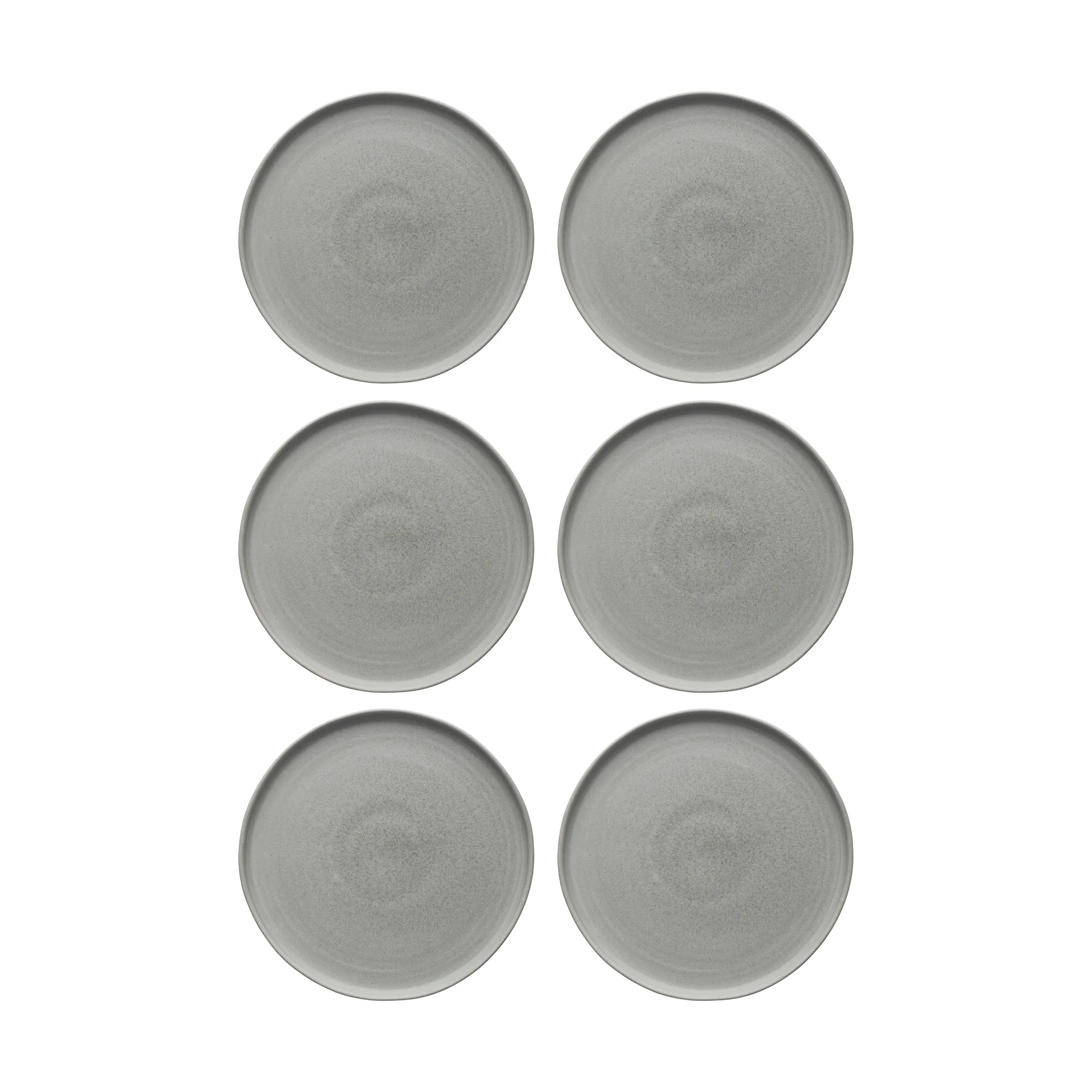 Sandsbro piatto piano grigio chiaro, Ø26 cm, set da 6,  Scandi Living