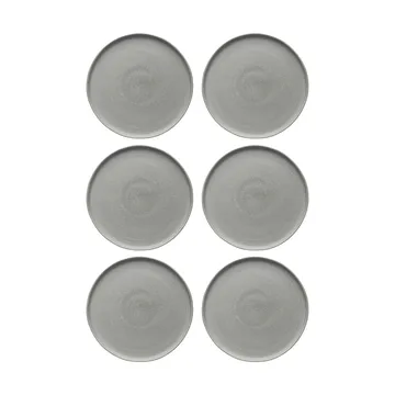 Sandsbro piatto piano grigio chiaro, Ø26 cm, set da 6 - Scandi Living