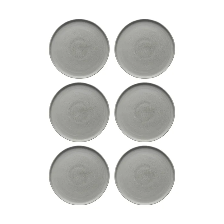 Sandsbro piatto piano grigio chiaro, Ø26 cm, set da 6 - Scandi Living