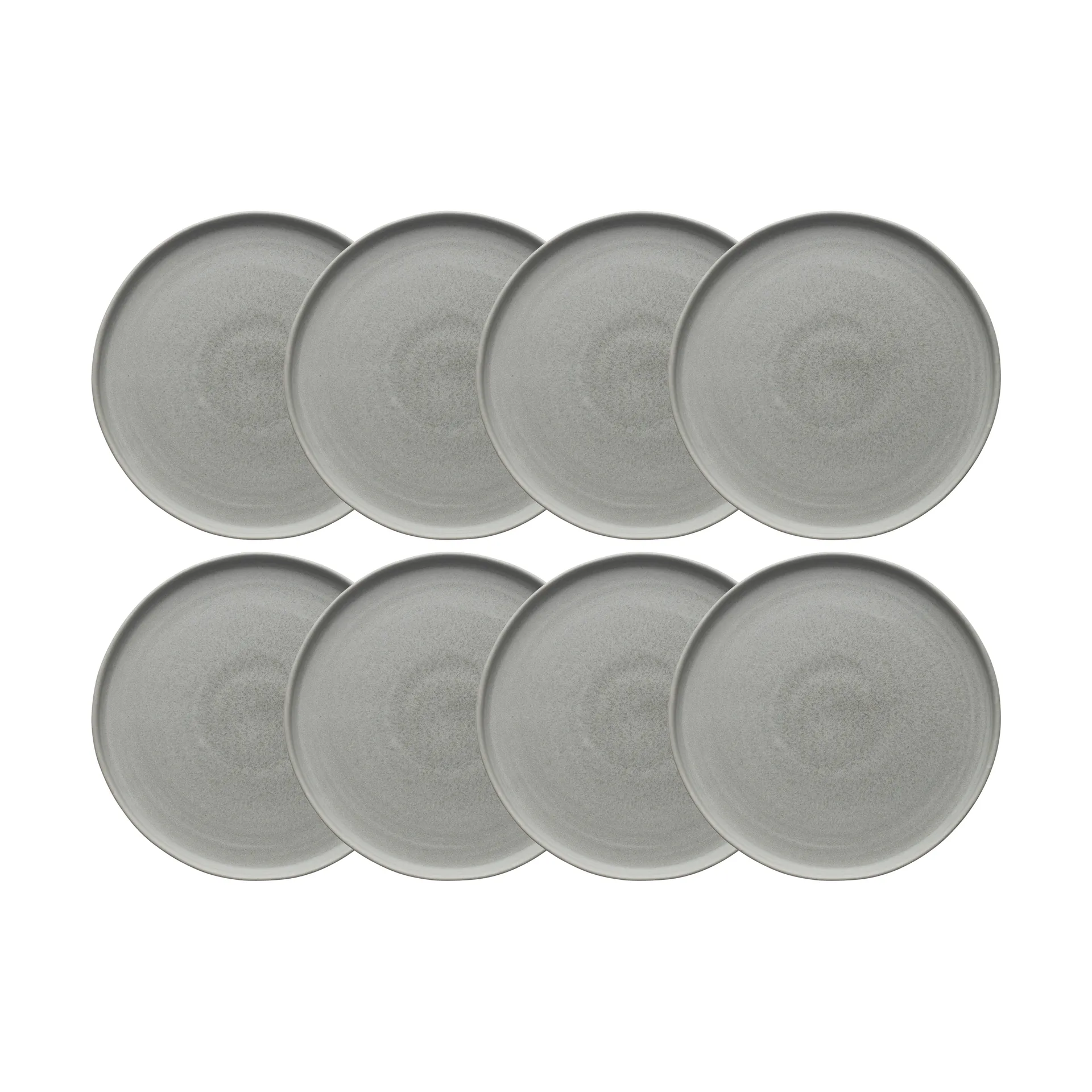 Sandsbro piatto piano grigio chiaro, Ø26 cm, set da 8,  Scandi Living